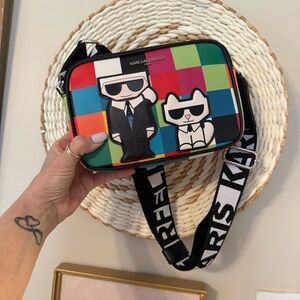 Karl Lagerfeld Paris Maybelle Choupette Crossbody Camera Bag